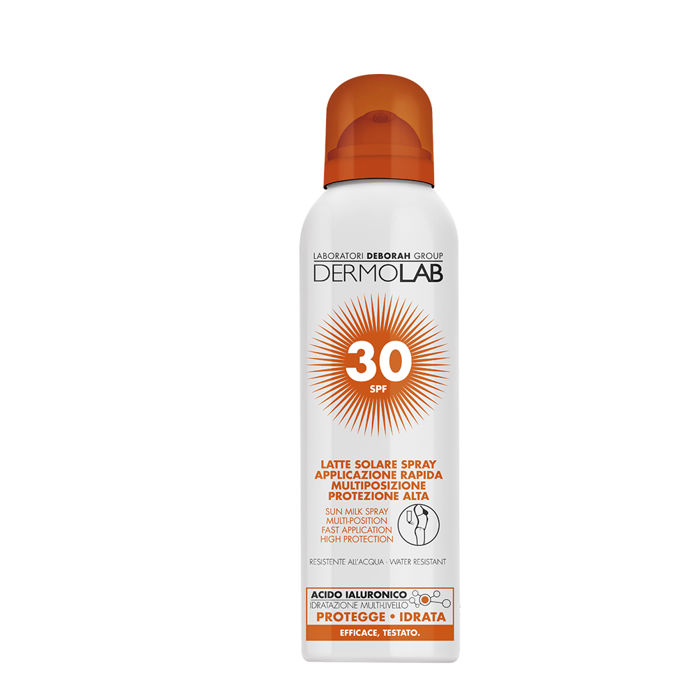 Latte solare spray viso e corpo protezione alta – spf 30
