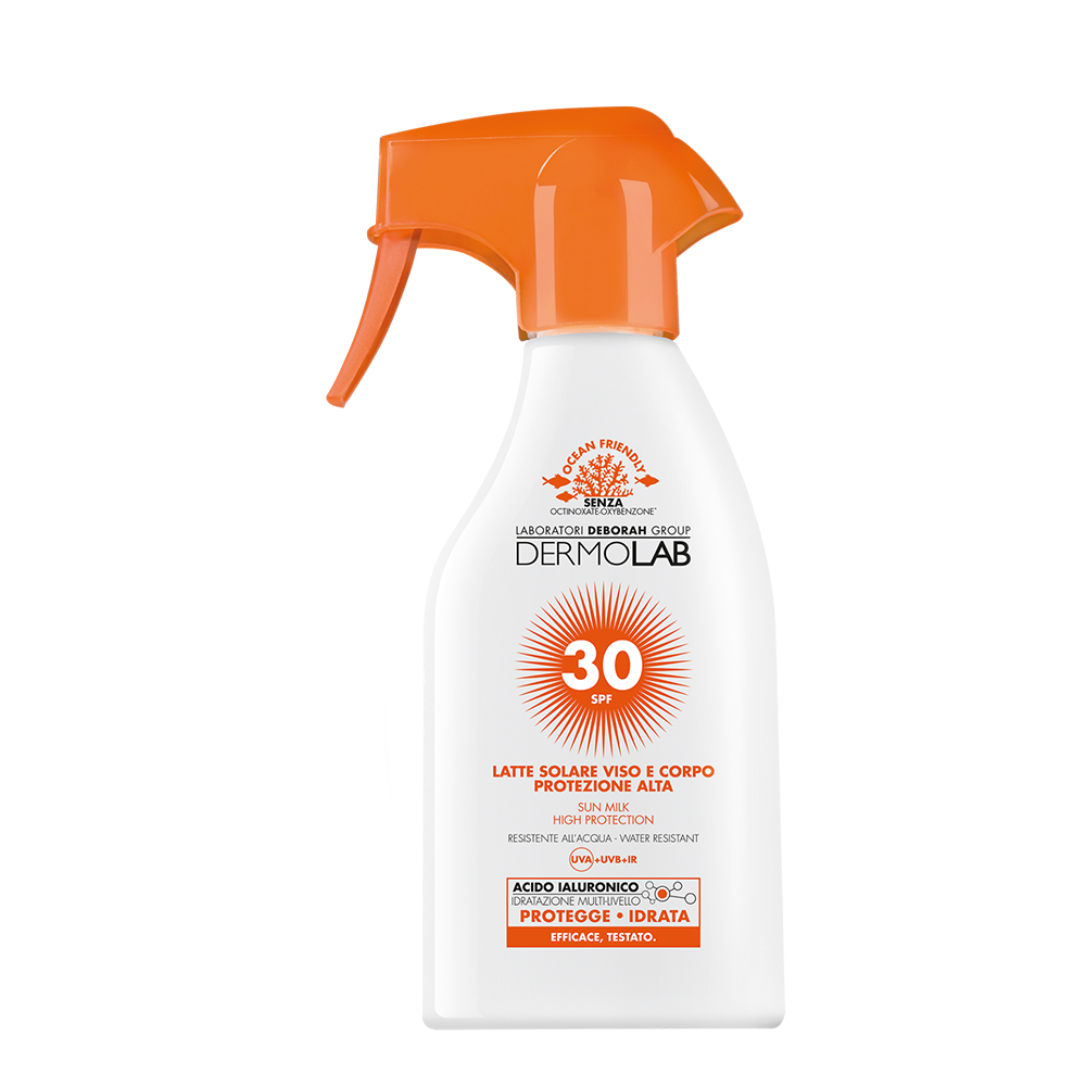 Latte solare viso e corpo protezione alta – spf 30