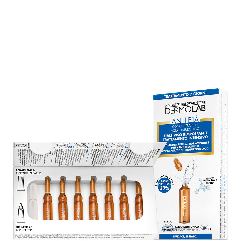 Anti-aging replumping face ampoules
